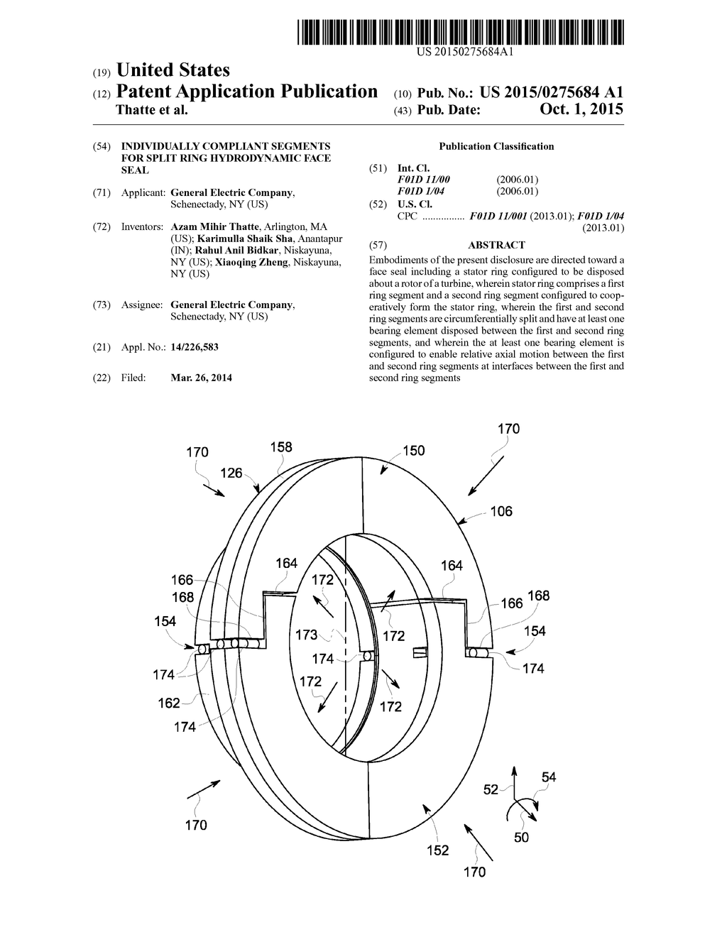 INDIVIDUALLY COMPLIANT SEGMENTS FOR SPLIT RING HYDRODYNAMIC FACE SEAL - diagram, schematic, and image 01