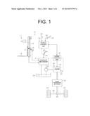 VEHICLE EQUIPPED WITH A HYDRAULICALLY-OPERATED DEVICE diagram and image