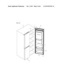 REFRIGERATOR INCLUDING MULTIPLE STORAGE COMPARTMENTS diagram and image