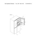 REFRIGERATOR INCLUDING MULTIPLE STORAGE COMPARTMENTS diagram and image