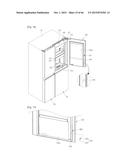 REFRIGERATOR INCLUDING MULTIPLE STORAGE COMPARTMENTS diagram and image