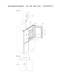 REFRIGERATOR INCLUDING MULTIPLE STORAGE COMPARTMENTS diagram and image