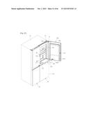 REFRIGERATOR INCLUDING MULTIPLE STORAGE COMPARTMENTS diagram and image