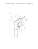 REFRIGERATOR INCLUDING MULTIPLE STORAGE COMPARTMENTS diagram and image