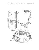 Controlled fragmentation of a warhead shell diagram and image