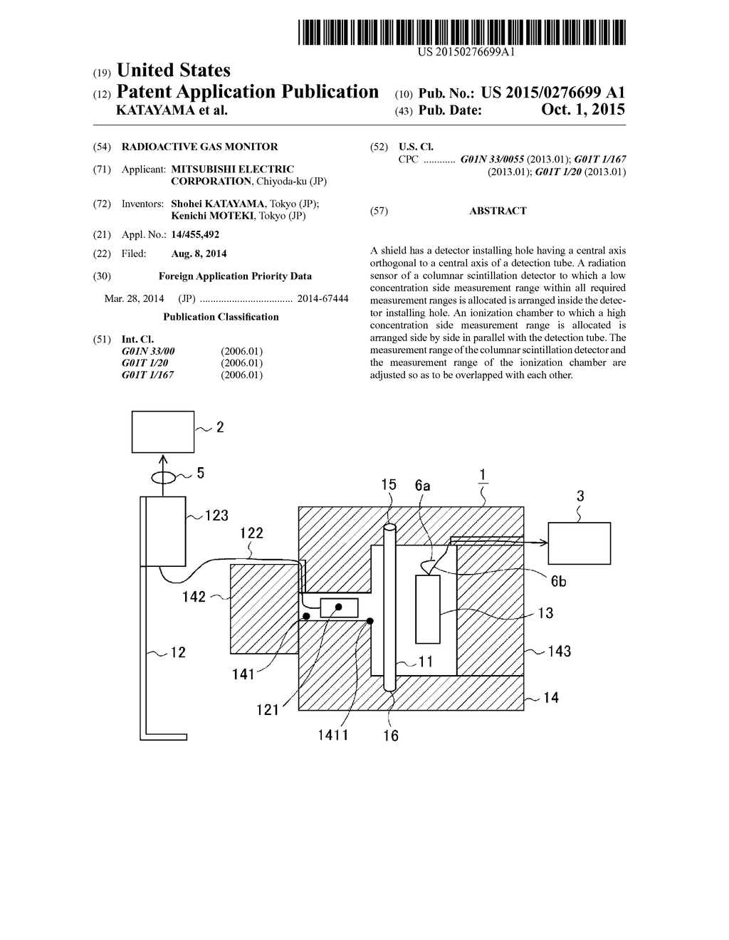 RADIOACTIVE GAS MONITOR - diagram, schematic, and image 01