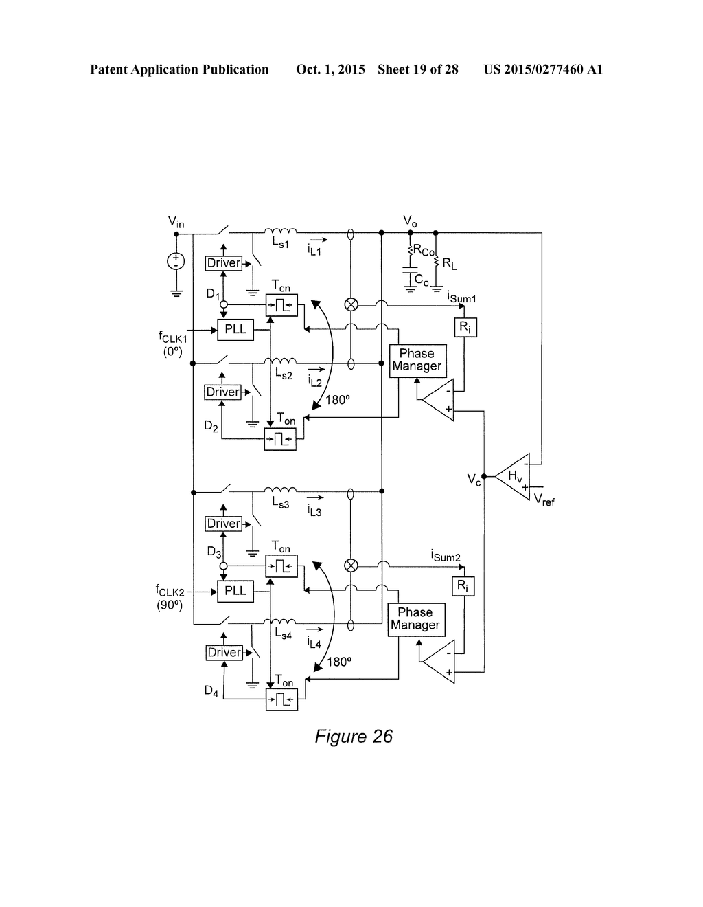 Hybrid Interleaving Structure with Adaptive Phase Locked Loop for Variable     Frequency Controlled Switching Converter - diagram, schematic, and image 20