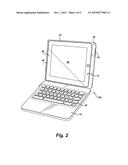 TABLET COMPUTER CASE AND ASSOCIATED METHODS diagram and image