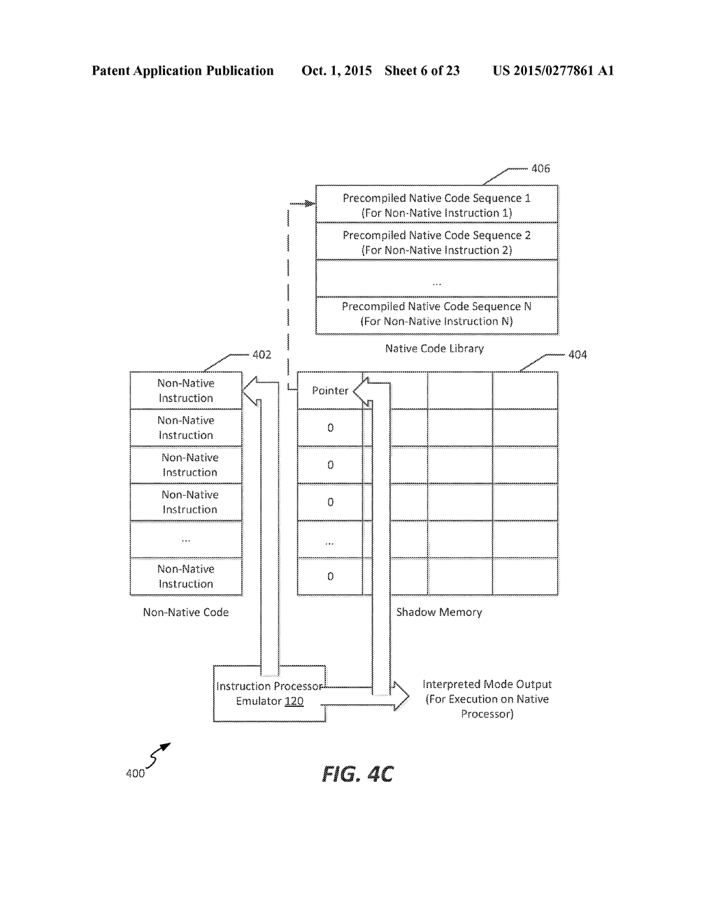 JUST-IN-TIME DYNAMIC TRANSLATION FOR TRANSLATION, COMPILATION, AND     EXECUTION OF NON-NATIVE INSTRUCTIONS - diagram, schematic, and image 07