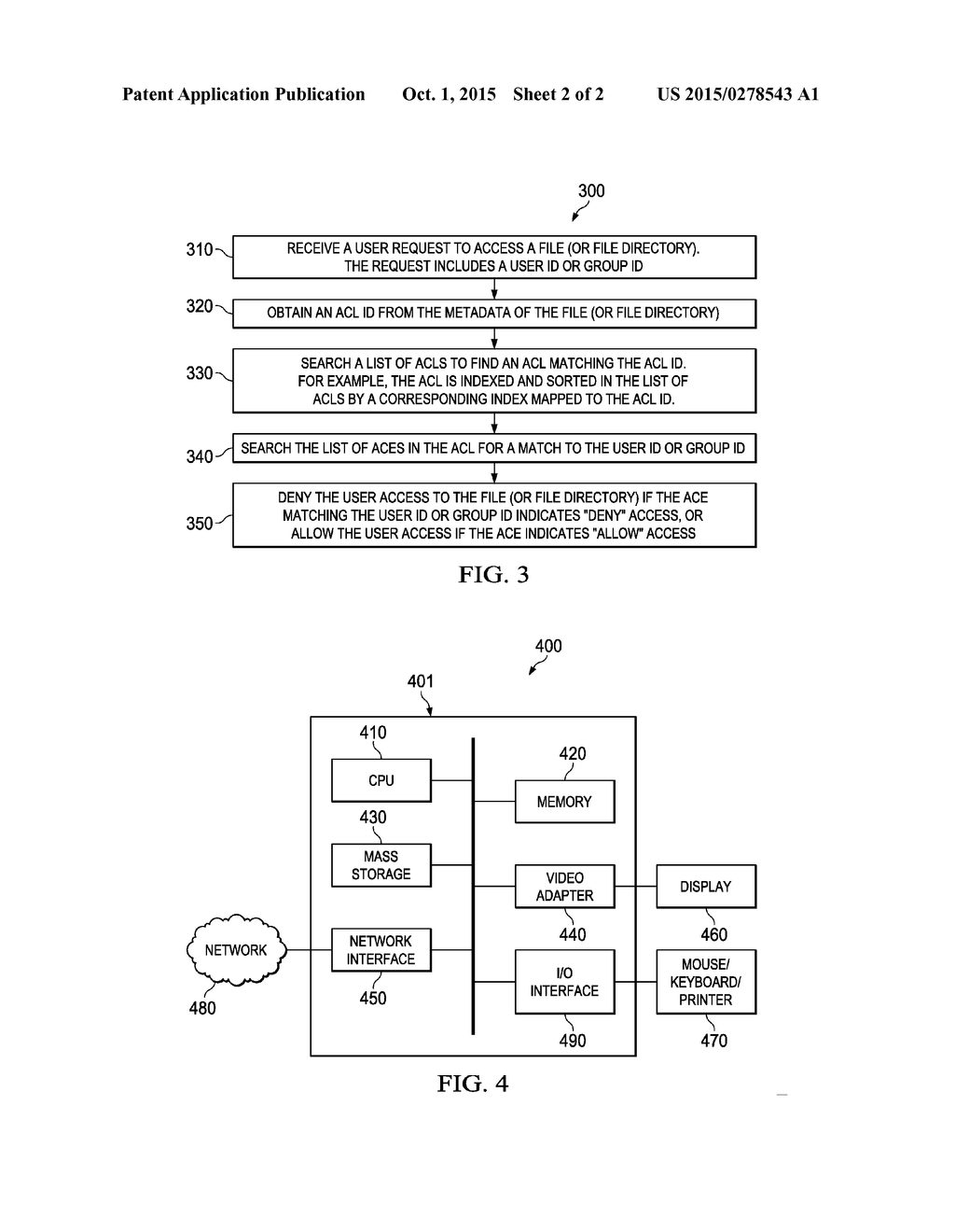 System and Method for Optimizing Storage of File System Access Control     Lists - diagram, schematic, and image 03