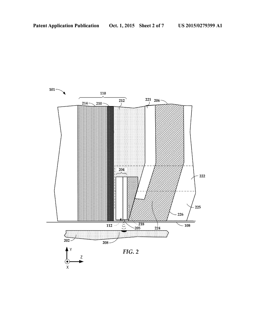 PLANAR PLASMON GENERATOR WITH THICKENED REGION AND PEG REGION - diagram, schematic, and image 03