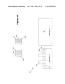 SEMICONDUCTOR DEVICES WITH CONTACT STRUCTURES AND A GATE STRUCTURE     POSITIONED IN TRENCHES FORMED IN A LAYER OF MATERIAL diagram and image