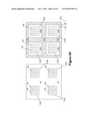 SEMICONDUCTOR DEVICES WITH CONTACT STRUCTURES AND A GATE STRUCTURE     POSITIONED IN TRENCHES FORMED IN A LAYER OF MATERIAL diagram and image