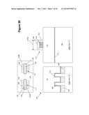 SEMICONDUCTOR DEVICES WITH CONTACT STRUCTURES AND A GATE STRUCTURE     POSITIONED IN TRENCHES FORMED IN A LAYER OF MATERIAL diagram and image