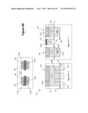 SEMICONDUCTOR DEVICES WITH CONTACT STRUCTURES AND A GATE STRUCTURE     POSITIONED IN TRENCHES FORMED IN A LAYER OF MATERIAL diagram and image