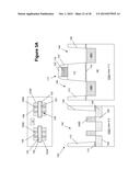 SEMICONDUCTOR DEVICES WITH CONTACT STRUCTURES AND A GATE STRUCTURE     POSITIONED IN TRENCHES FORMED IN A LAYER OF MATERIAL diagram and image