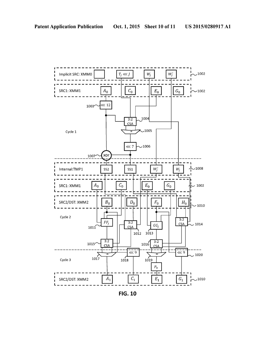 METHOD AND APPARATUS FOR EFFICIENTLY EXECUTING HASH OPERATIONS - diagram, schematic, and image 11