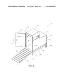 Elevated Drive-In Hunting Blind diagram and image