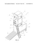 Elevated Drive-In Hunting Blind diagram and image