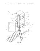 Elevated Drive-In Hunting Blind diagram and image