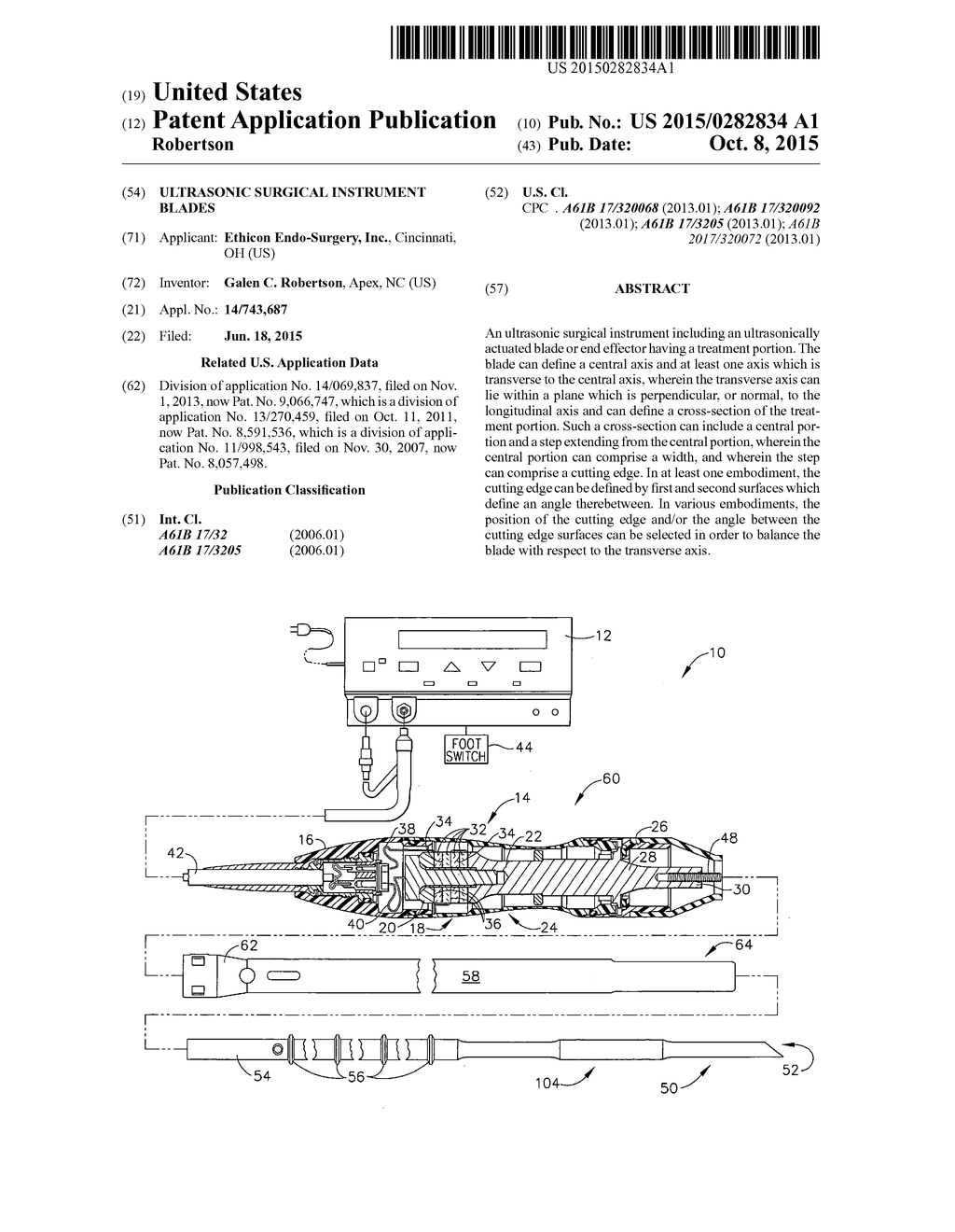 ULTRASONIC SURGICAL INSTRUMENT BLADES - diagram, schematic, and image 01