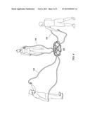 Device for Using Ropes for Fitness and Method for Exercising Using a Rope     Device diagram and image