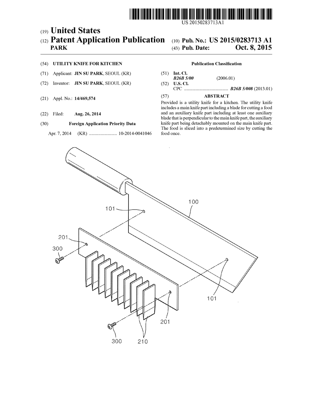 UTILITY KNIFE FOR KITCHEN - diagram, schematic, and image 01