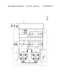 ELECTRICITY SUPPLY SYSTEM HAVING DOUBLE POWER-STORAGE DEVICES OF A HYBRID     OR ELECTRIC MOTOR VEHICLE diagram and image