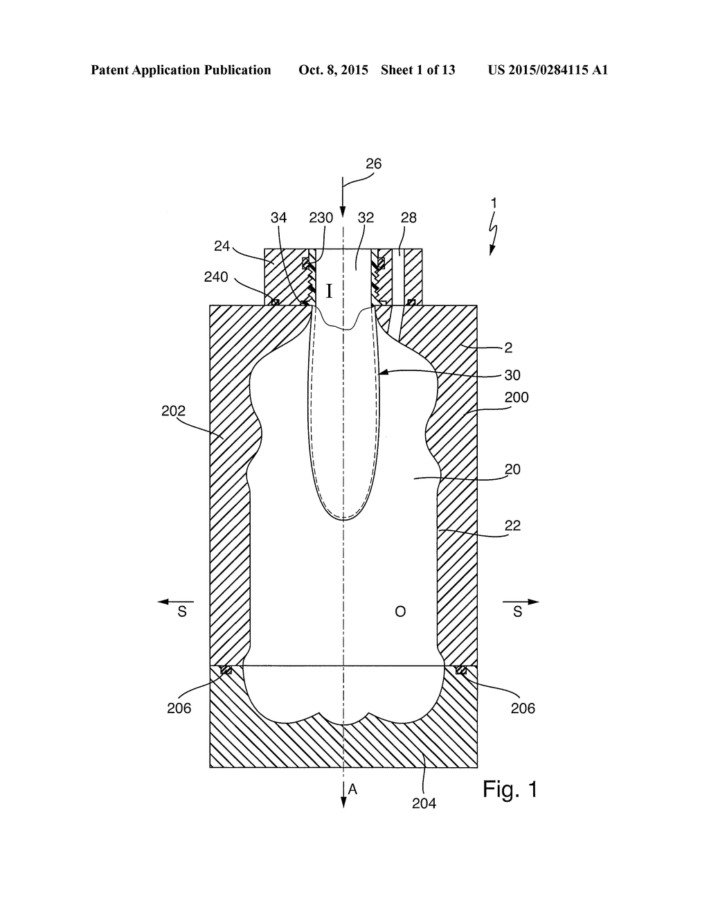 APPARATUS AND METHOD FOR PRODUCING A PLASTIC BOTTLE AND FOR FILLING IT     WITH A FILLING PRODUCT - diagram, schematic, and image 02