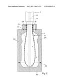 APPARATUS AND METHOD FOR PRODUCING A PLASTIC BOTTLE AND FOR FILLING IT     WITH A FILLING PRODUCT diagram and image