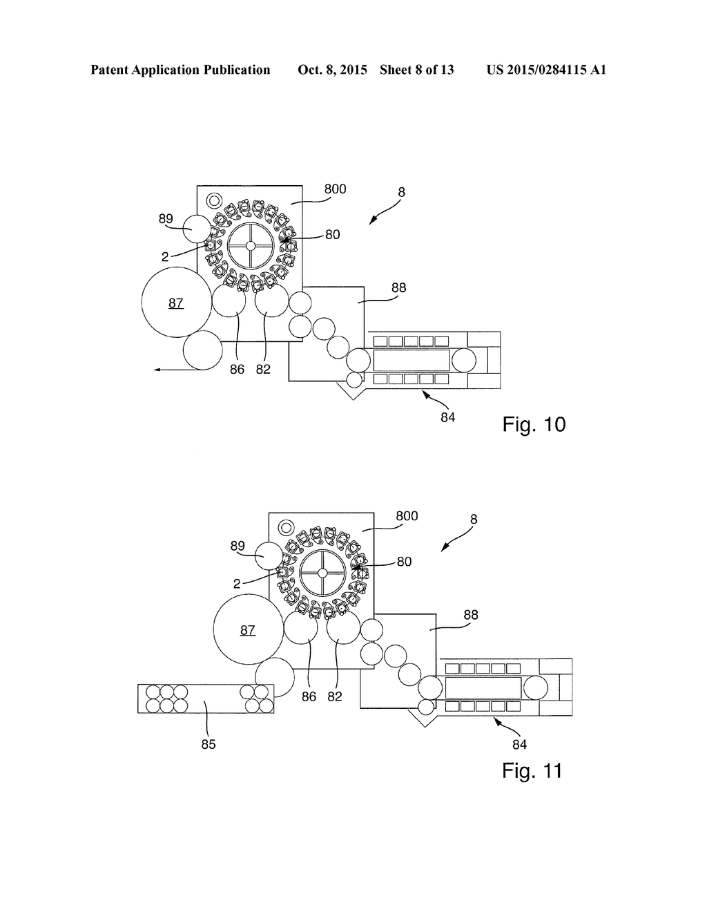 APPARATUS AND METHOD FOR PRODUCING A PLASTIC BOTTLE AND FOR FILLING IT     WITH A FILLING PRODUCT - diagram, schematic, and image 09