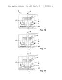 APPARATUS AND METHOD FOR PRODUCING A PLASTIC BOTTLE AND FOR FILLING IT     WITH A FILLING PRODUCT diagram and image