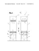 DEVICE AND METHOD FOR STACKING AND DE-STACKING GOODS CARRIERS diagram and image