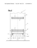 DEVICE AND METHOD FOR STACKING AND DE-STACKING GOODS CARRIERS diagram and image