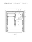 REFRIGERATOR WITH AUTOMATIC LIQUID DISPENSER diagram and image