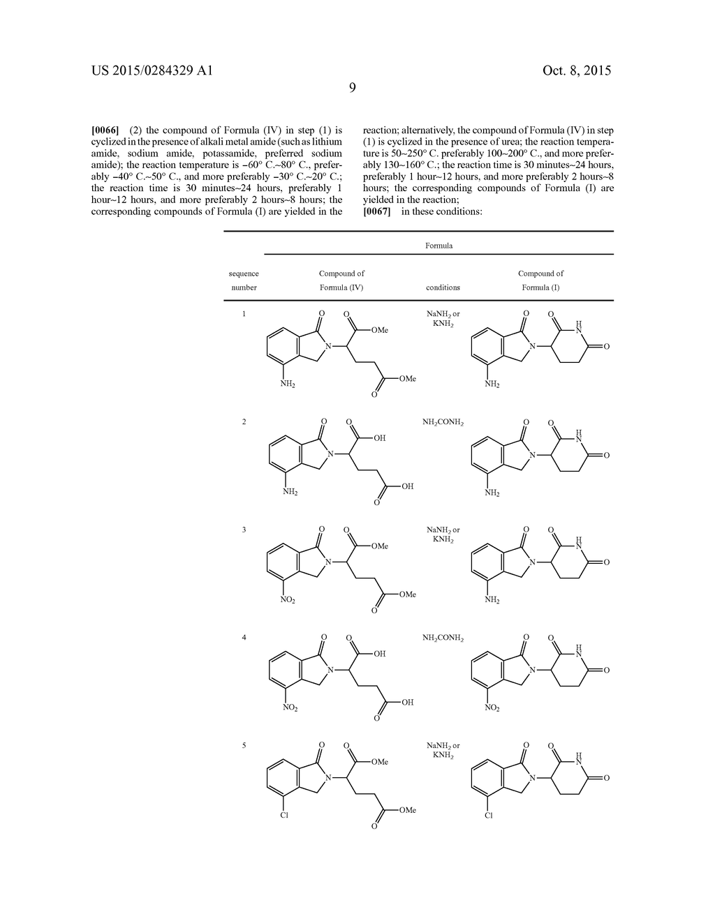 Methods for synthesizing 3-(Substituted Dihydroisoindolinone-2-YI)-2,     6-Dioxopiperidine, and intermediates thereof - diagram, schematic, and image 10