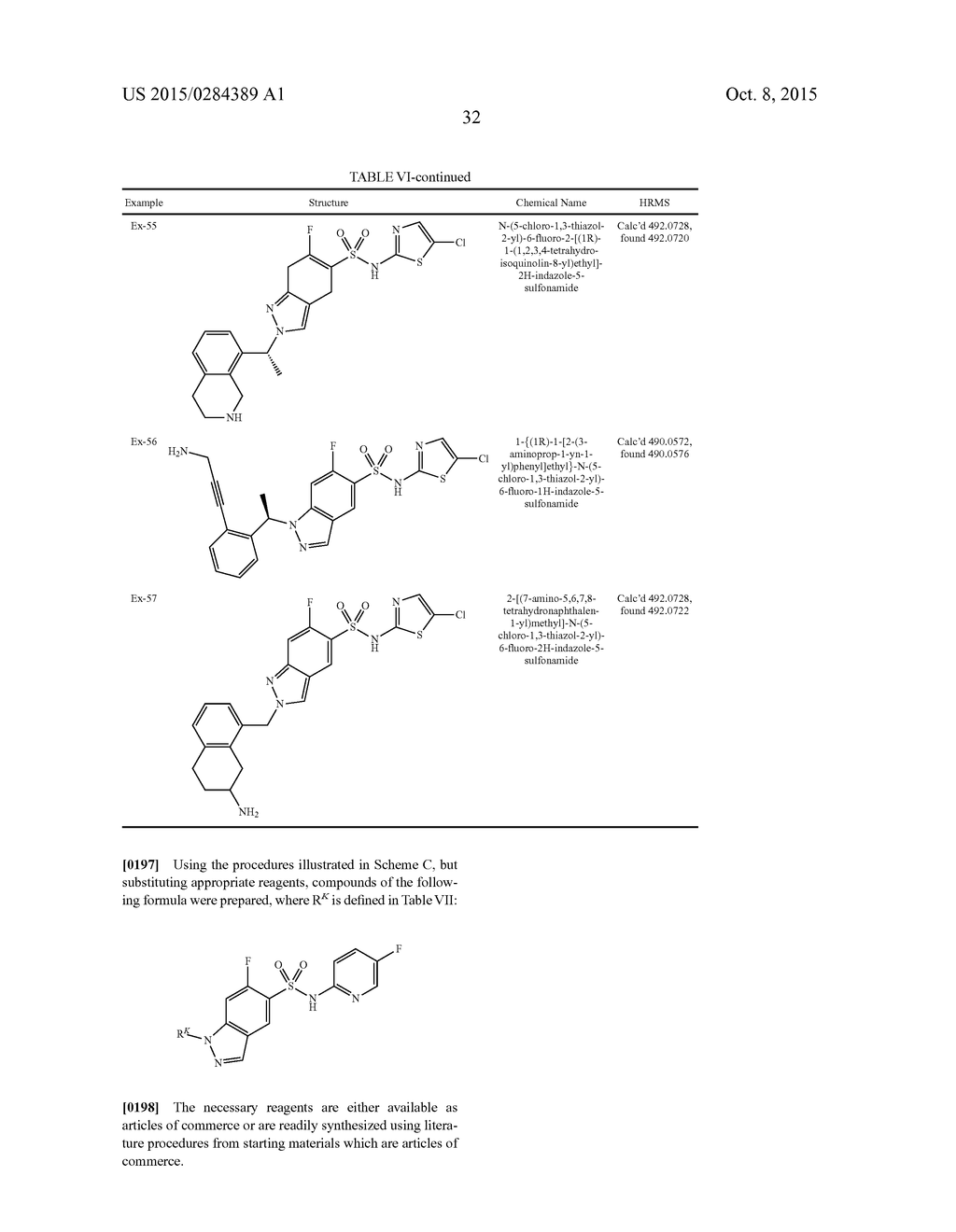 N-SUBSTITUTED INDAZOLE SULFONAMIDE COMPOUNDS WITH SELECTIVE ACTIVITY IN     VOLTAGE-GATED SODIUM CHANNELS - diagram, schematic, and image 33