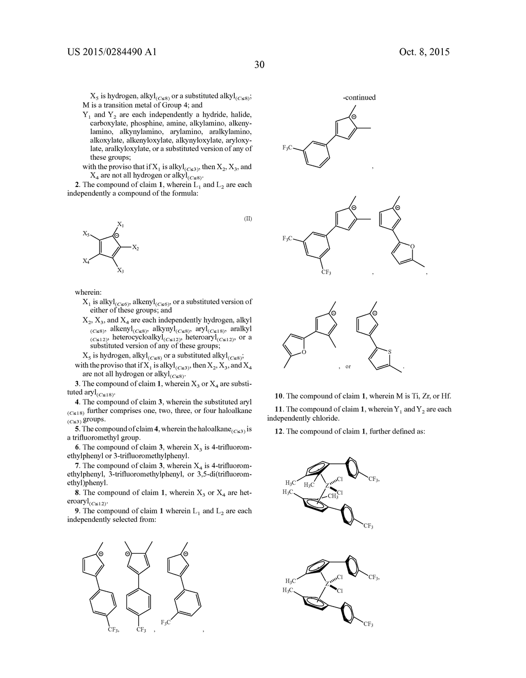 SUBSTITUTED ZIRCONOCENES CATALYSTS AND METHODS OF USE IN POLYMERIZATION     REACTIONS - diagram, schematic, and image 31