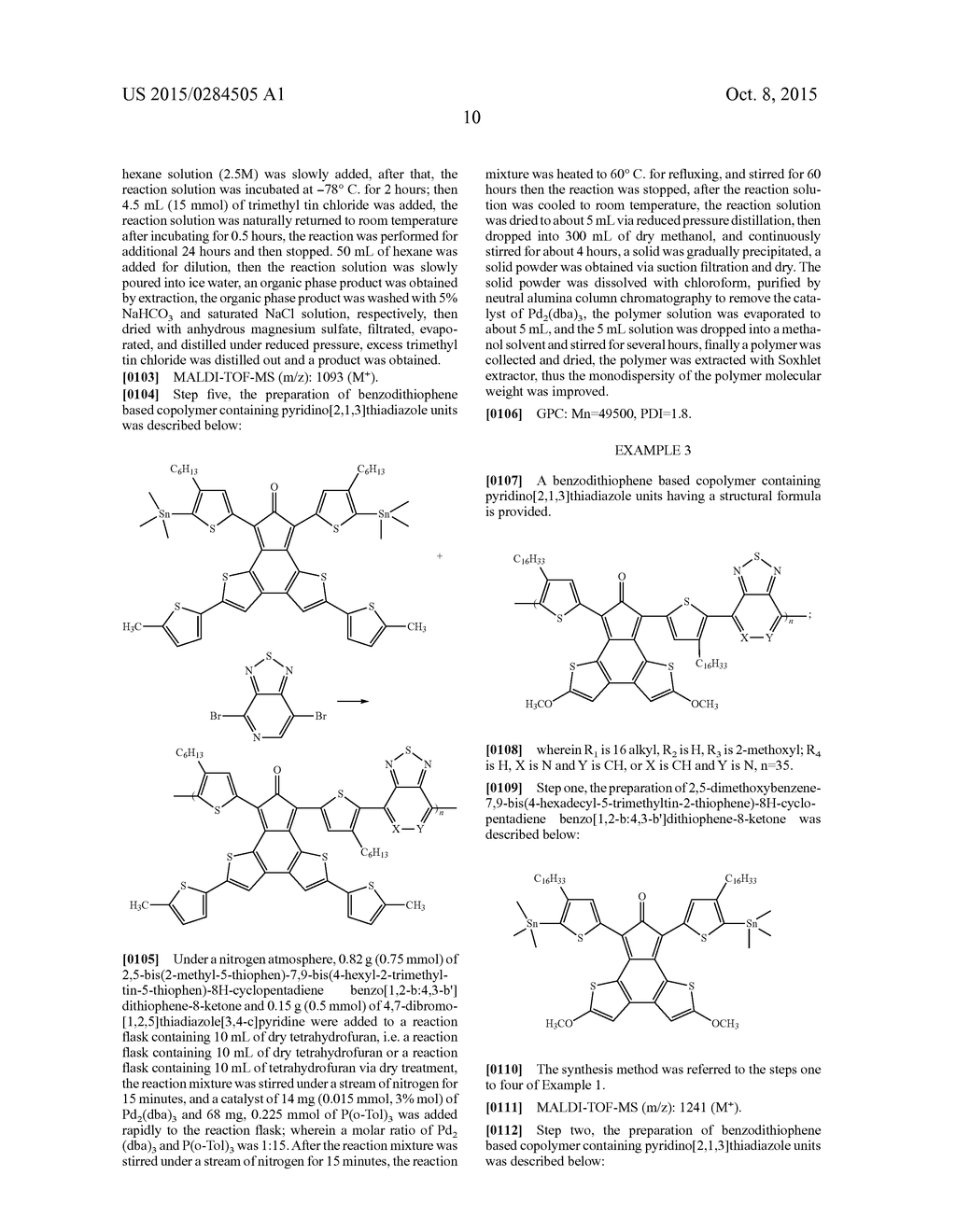 BENZODITHIOPHENE BASED COPOLYMER CONTAINING PYRIDINO [2,1,3] THIADIAZOLE     UNITS AND PREPARING METHOD AND APPLICATIONS THEREOF - diagram, schematic, and image 13