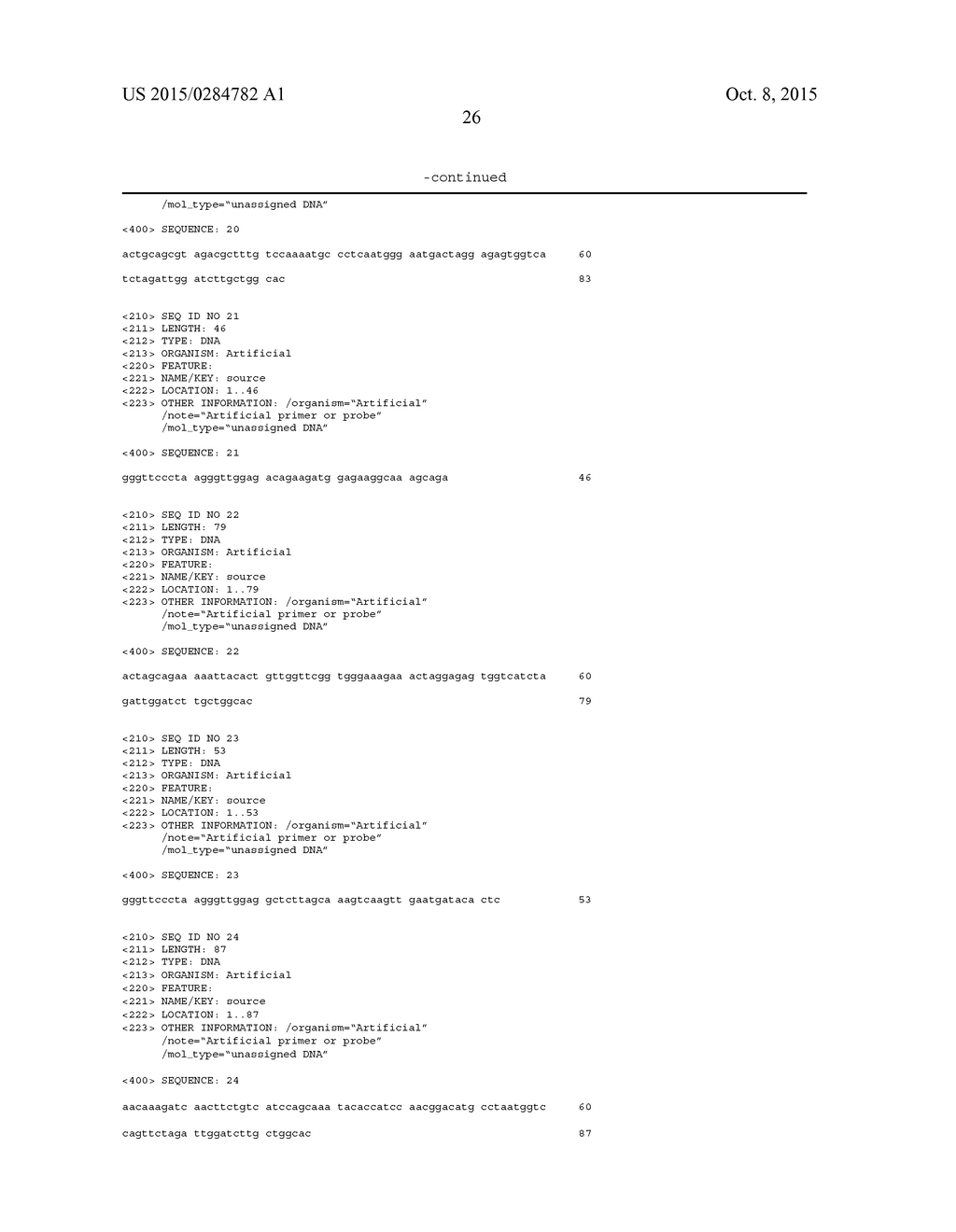 METHOD FOR THE SIMULTANEOUS DETECTION OF MULTIPLE NUCLEIC ACID SEQUENCES     IN A SAMPLE - diagram, schematic, and image 42