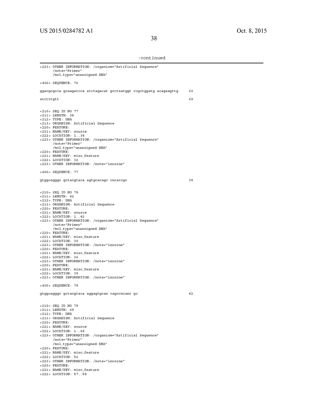 METHOD FOR THE SIMULTANEOUS DETECTION OF MULTIPLE NUCLEIC ACID SEQUENCES     IN A SAMPLE - diagram, schematic, and image 54