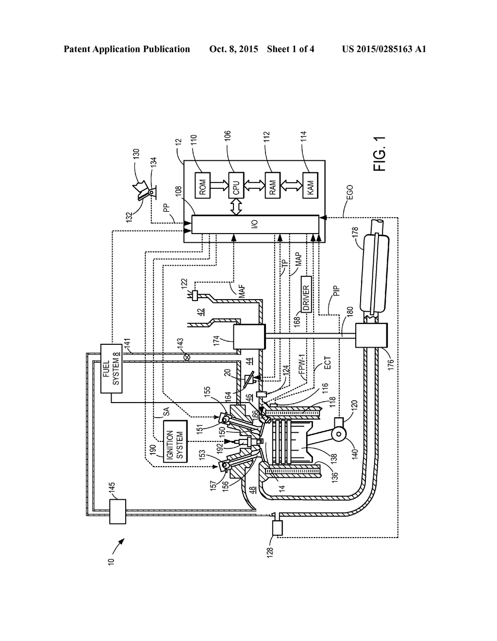 METHODS FOR TURBOCHARGED ENGINE WITH CYLINDER DEACTIVATION AND VARIABLE     VALVE TIMING - diagram, schematic, and image 02