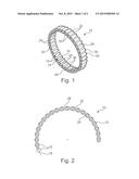 METHOD OF FORMING SHEET METAL BEARING CAGE WITH INNER AND OUTER RETENTION     AND ROLLER-CAGE ASSEMBLY FOR A BEARING diagram and image