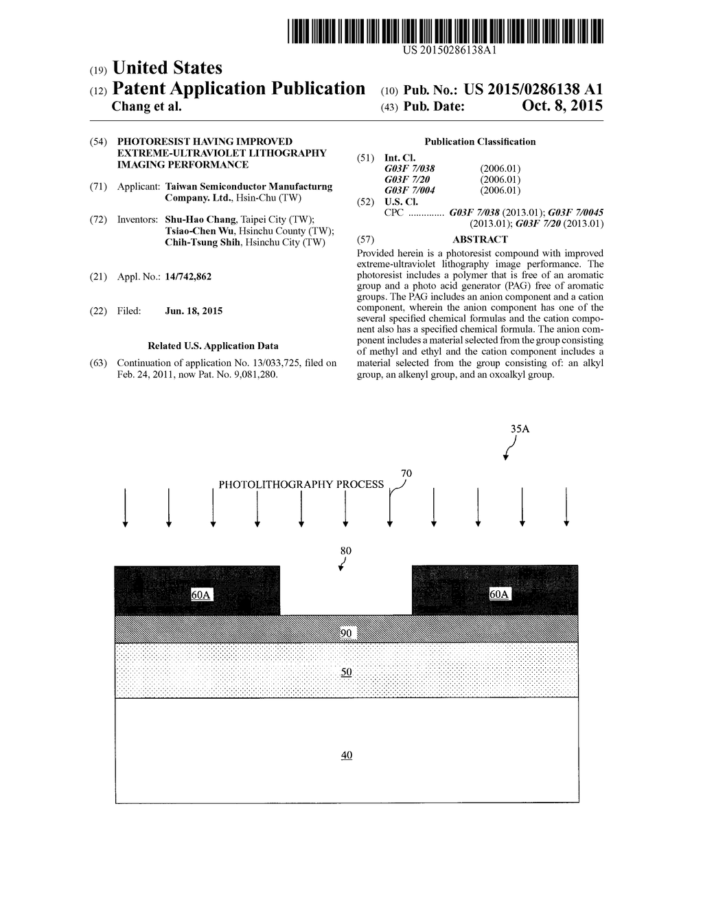 Photoresist Having Improved Extreme-Ultraviolet Lithography Imaging     Performance - diagram, schematic, and image 01