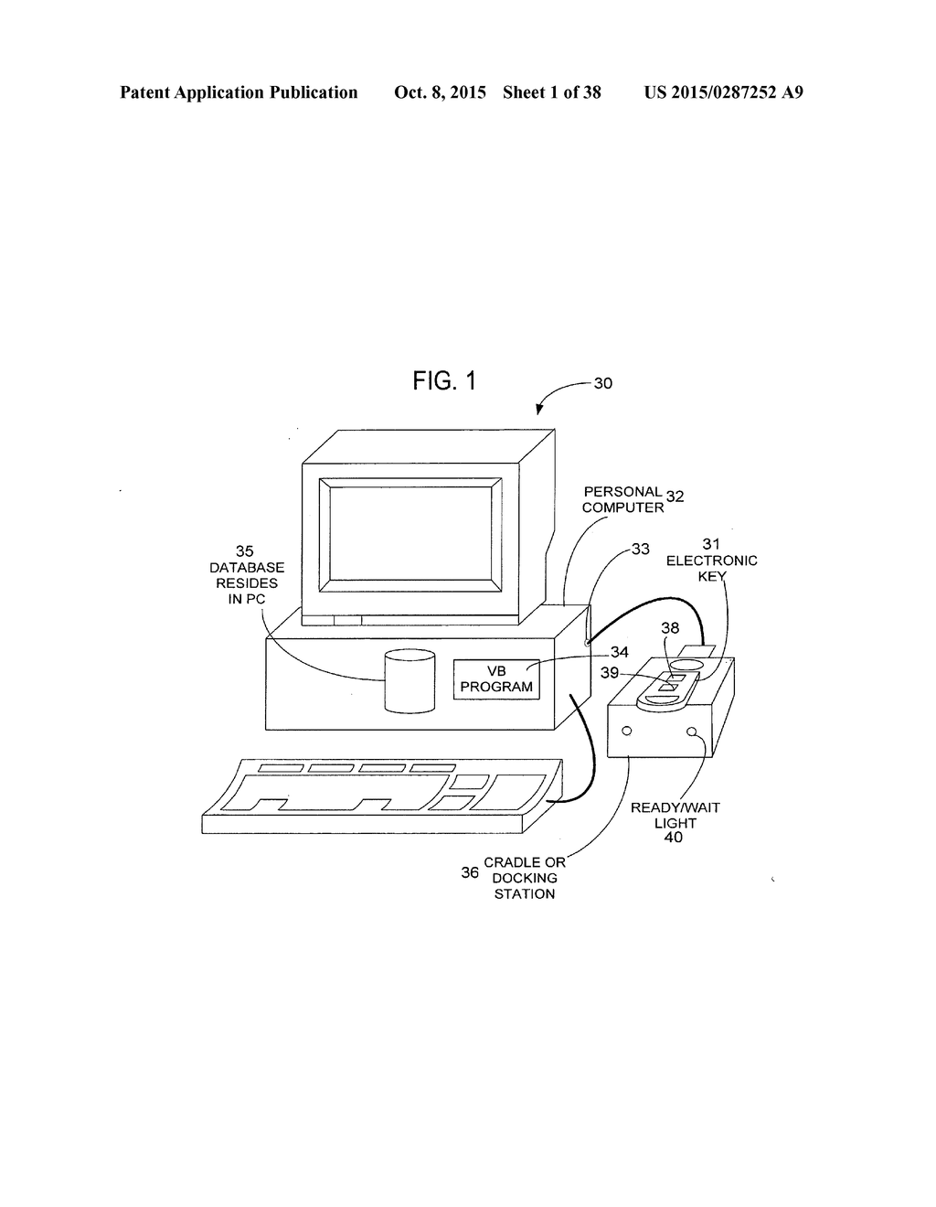 Electronic Security System for Monitoring Mechanical Keys and Other Items - diagram, schematic, and image 02