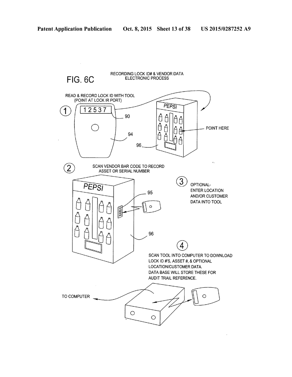 Electronic Security System for Monitoring Mechanical Keys and Other Items - diagram, schematic, and image 14