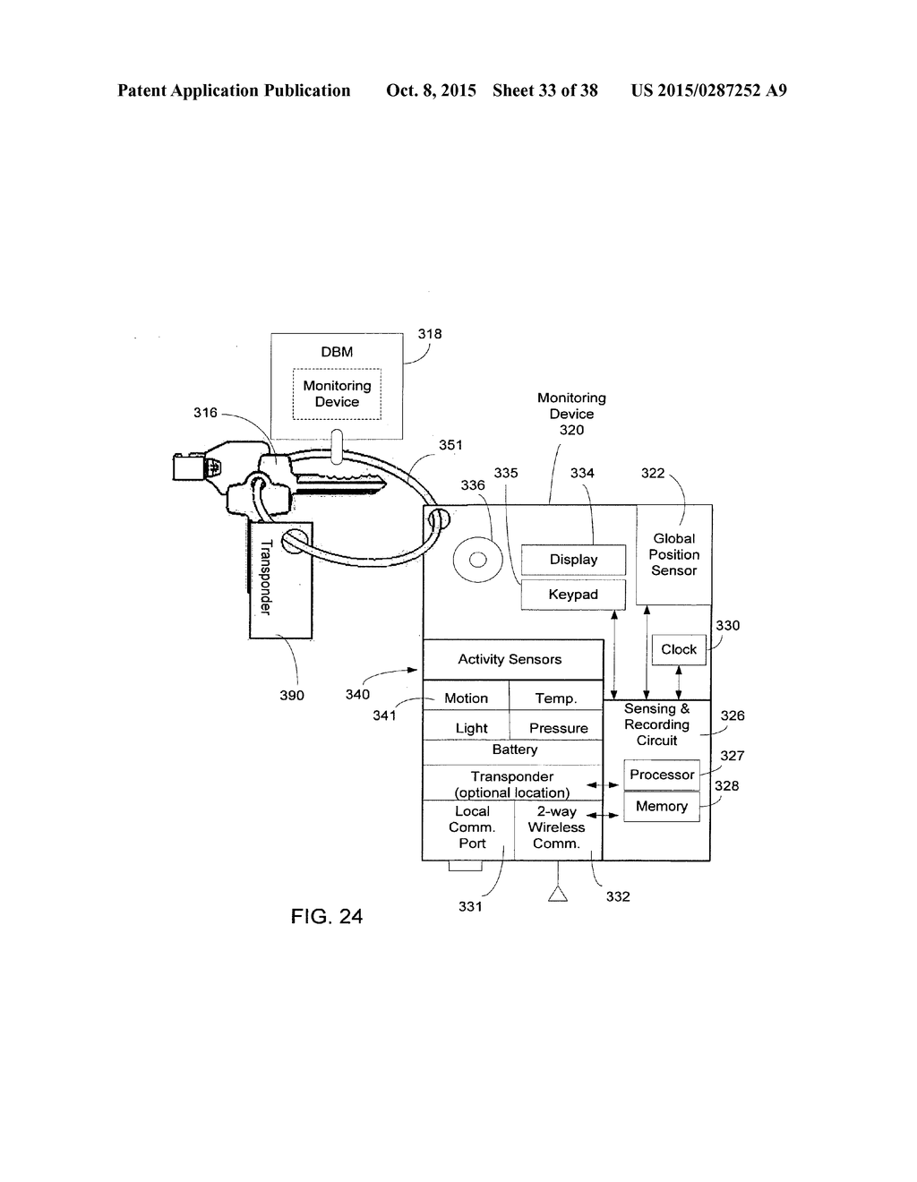 Electronic Security System for Monitoring Mechanical Keys and Other Items - diagram, schematic, and image 34