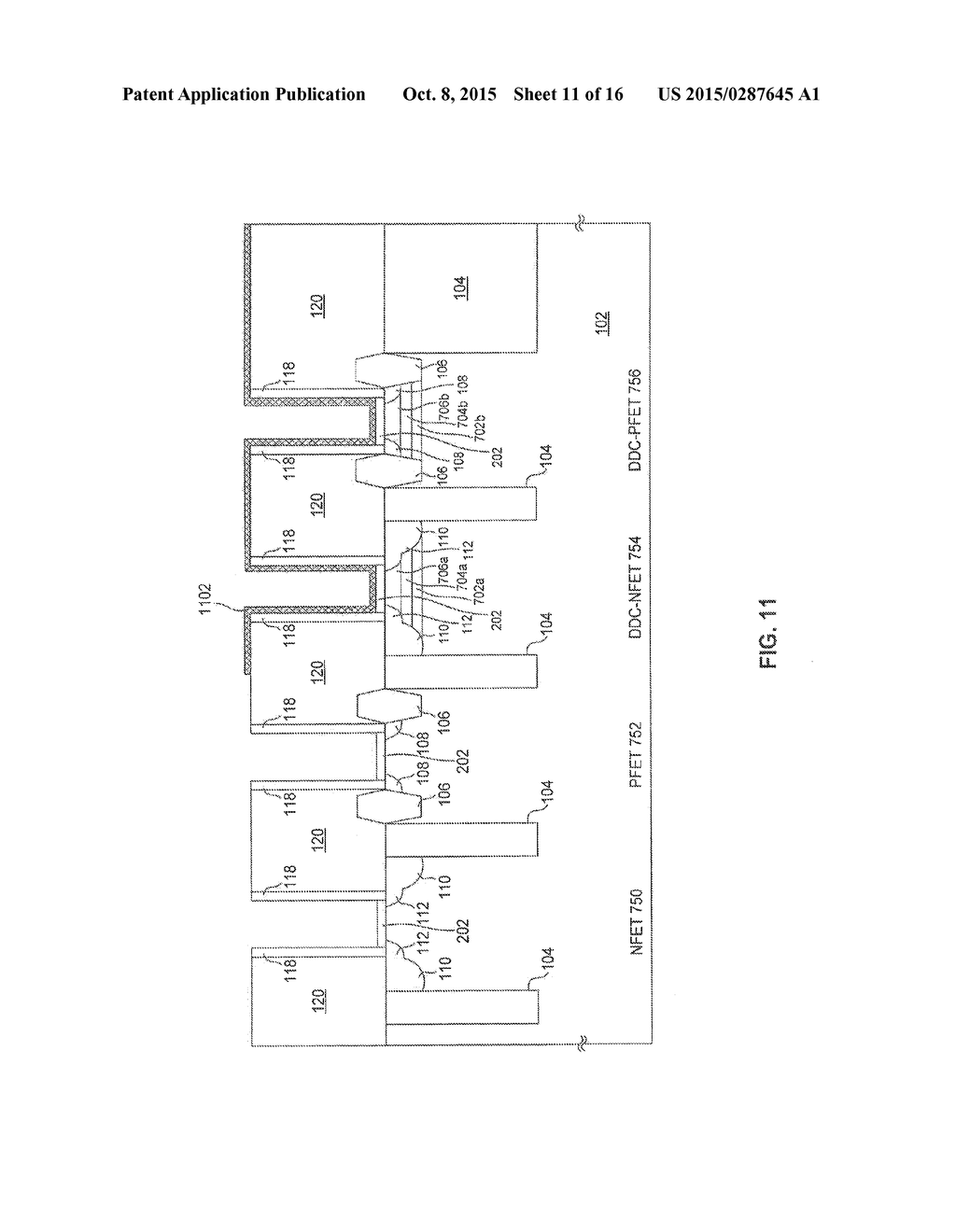 Integrated Circuits Having a Plurality of High-K Metal Gate FETs with     Various Combinations of Channel Foundation Structure and Gate Stack     Structure and Methods of Making Same - diagram, schematic, and image 12