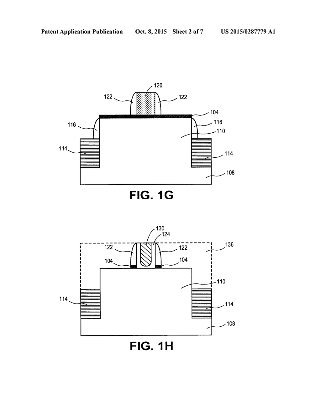 METHOD OF FORMING A SEMICONDUCTOR DEVICE WITH TALL FINS AND USING HARD     MASK ETCH STOPS - diagram, schematic, and image 03