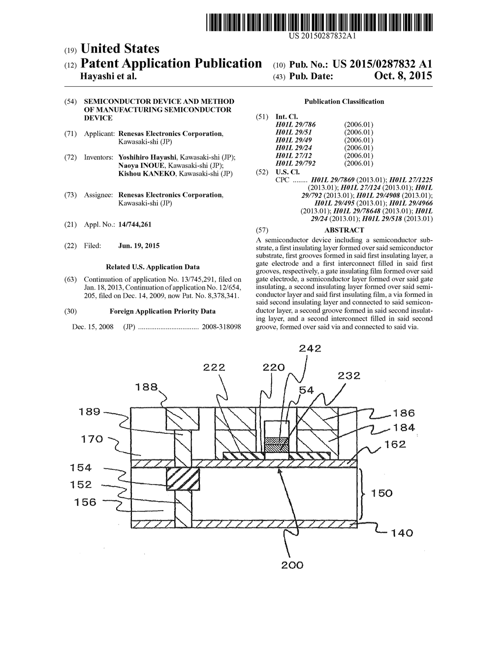 SEMICONDUCTOR DEVICE AND METHOD OF MANUFACTURING SEMICONDUCTOR DEVICE - diagram, schematic, and image 01